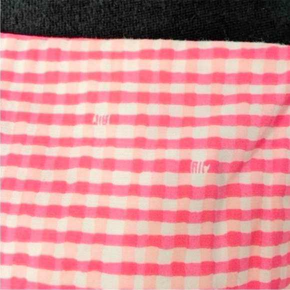 Lilly Pulitzer Lowe Fiesta Pink Gingham Strapless Mini Dress Size 8 - Picture 5 of 12